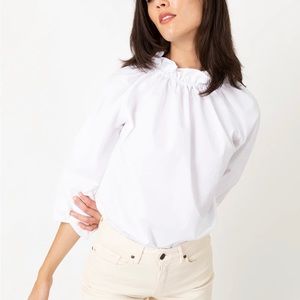 Kamille white blouse top